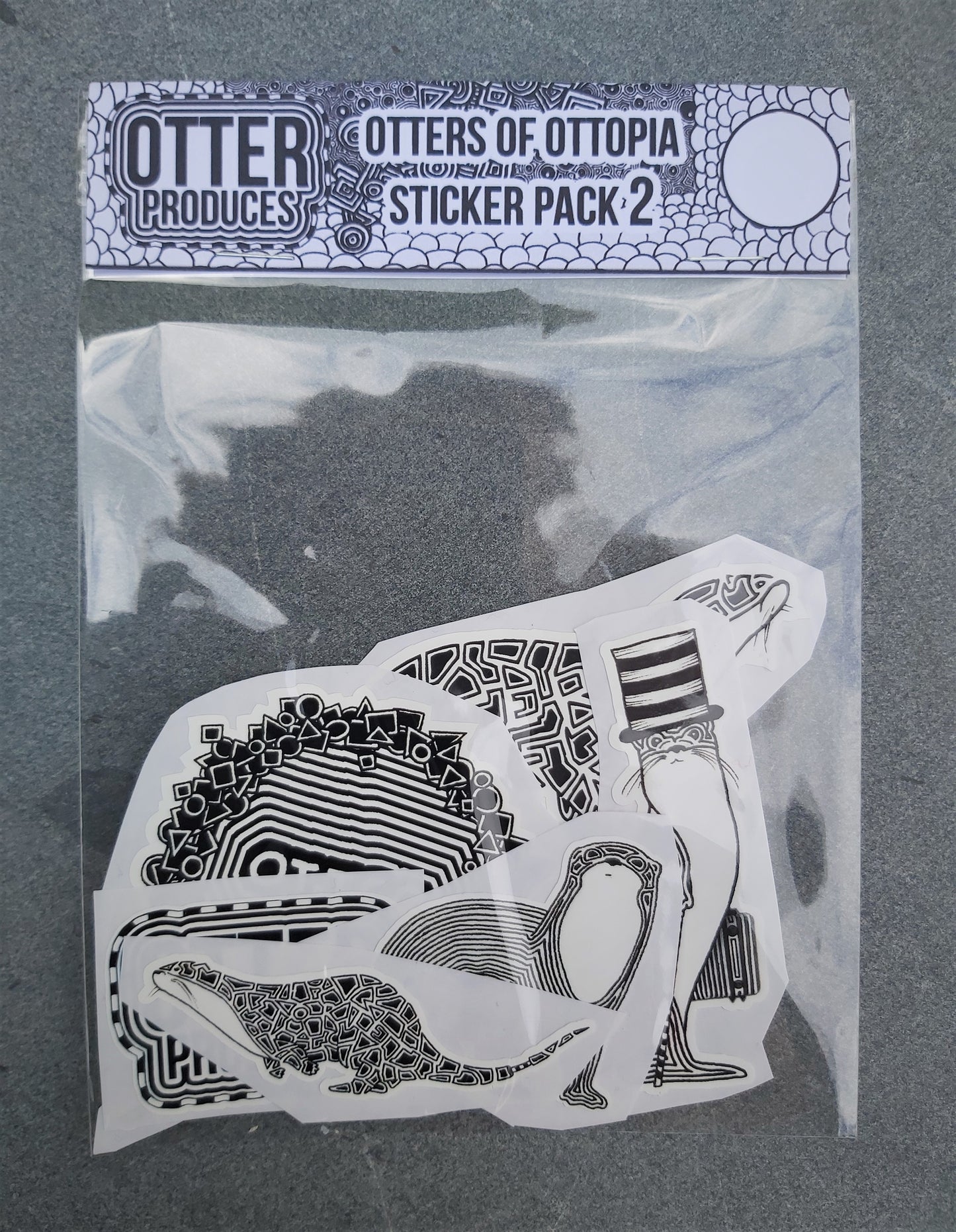 OTTERs of OTTOPIA Sticker Pack 2 - Waterproof, long-lasting stickers for indoor and outdoor use