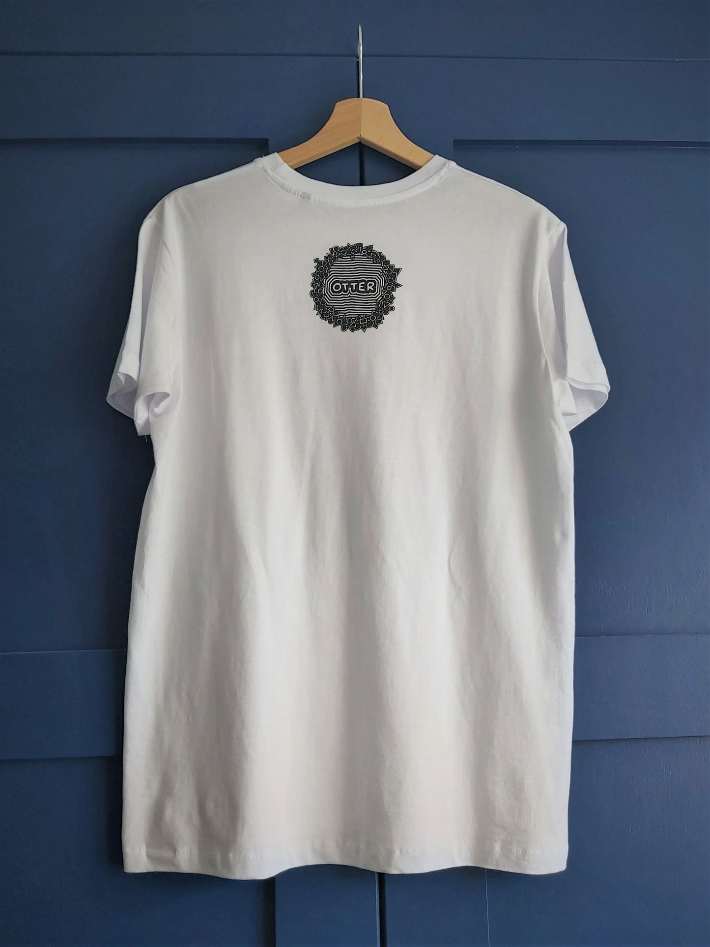 JudgementOWL Owl - White T-shirt Tee - Unisex Organic Clothing