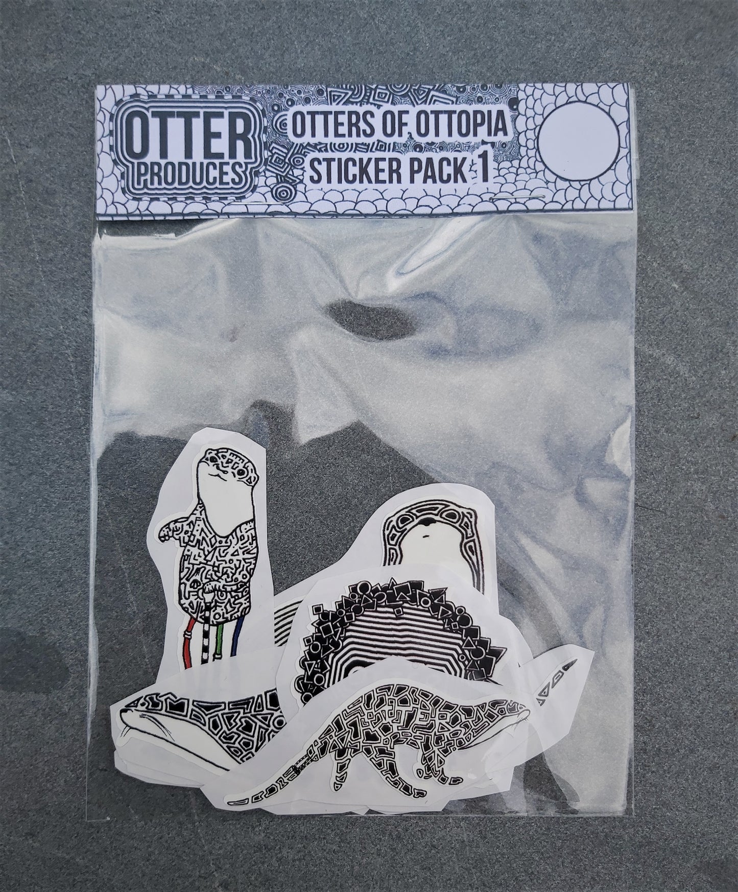 OTTERs of OTTOPIA Sticker Pack 1 - Waterproof, long-lasting stickers for indoor and outdoor use