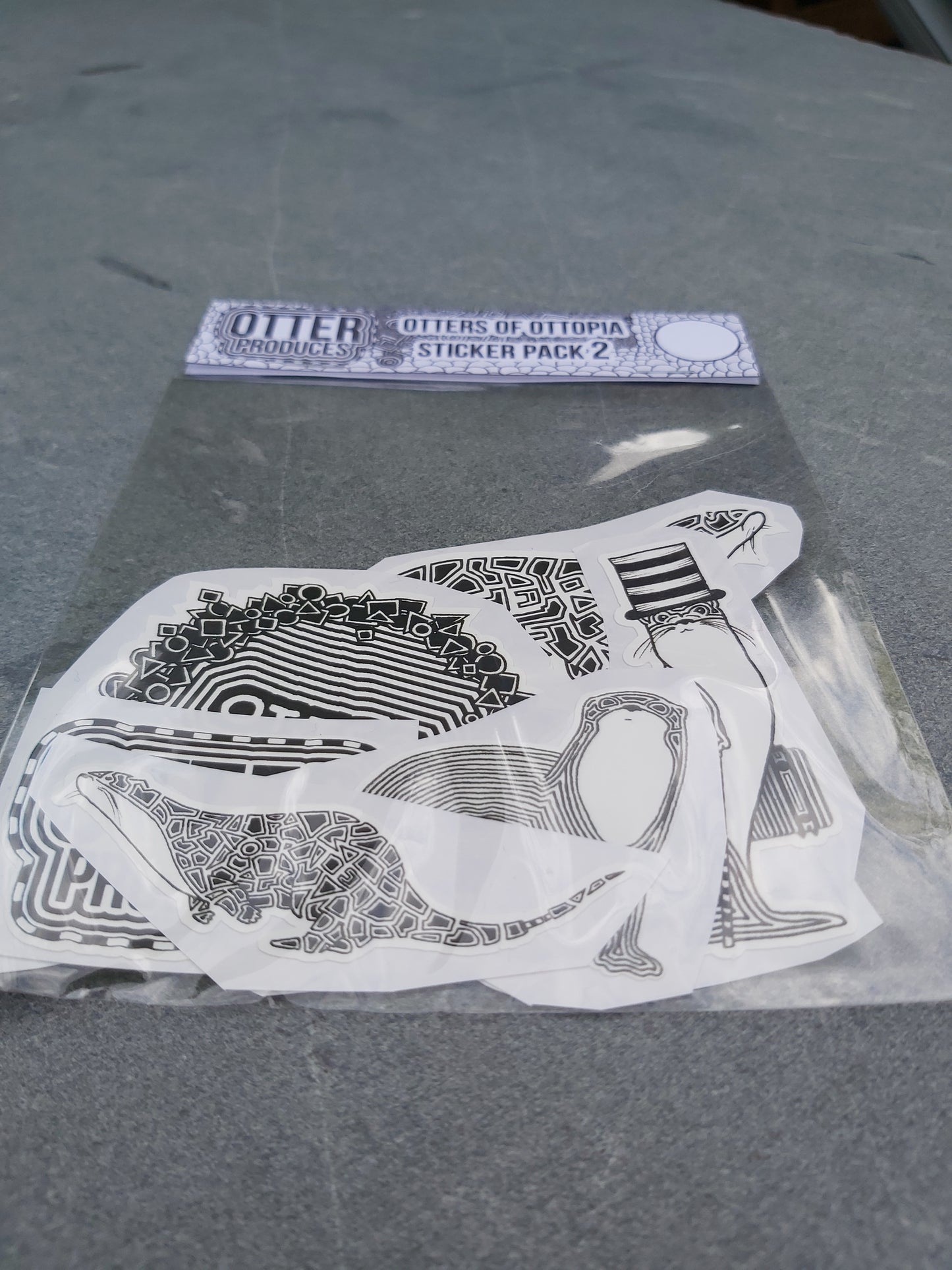 OTTERs of OTTOPIA Sticker Pack 2 - Waterproof, long-lasting stickers for indoor and outdoor use