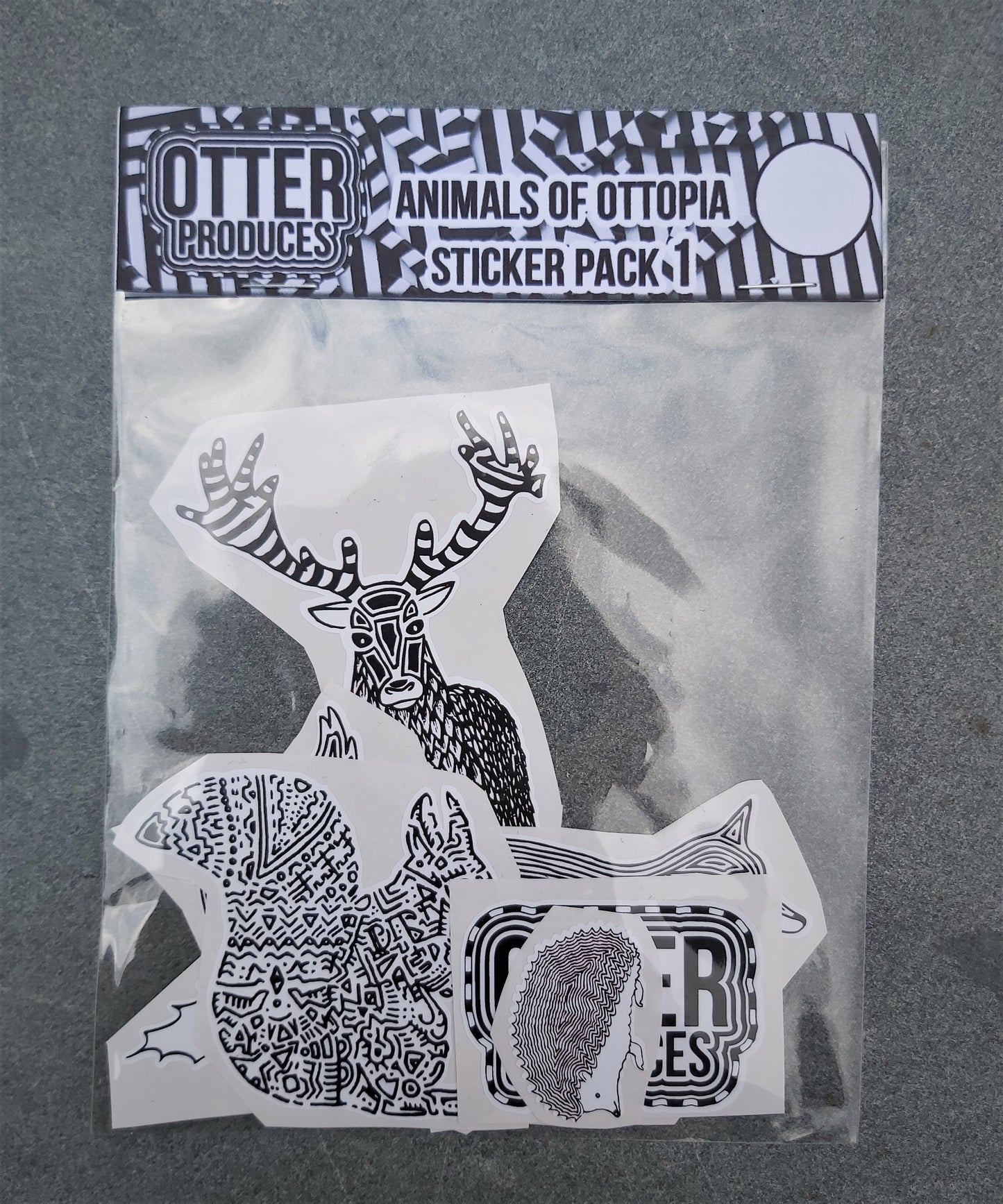 Animals of OTTOPIA Sticker Pack 1 - Waterproof, long-lasting stickers for indoor and outdoor use