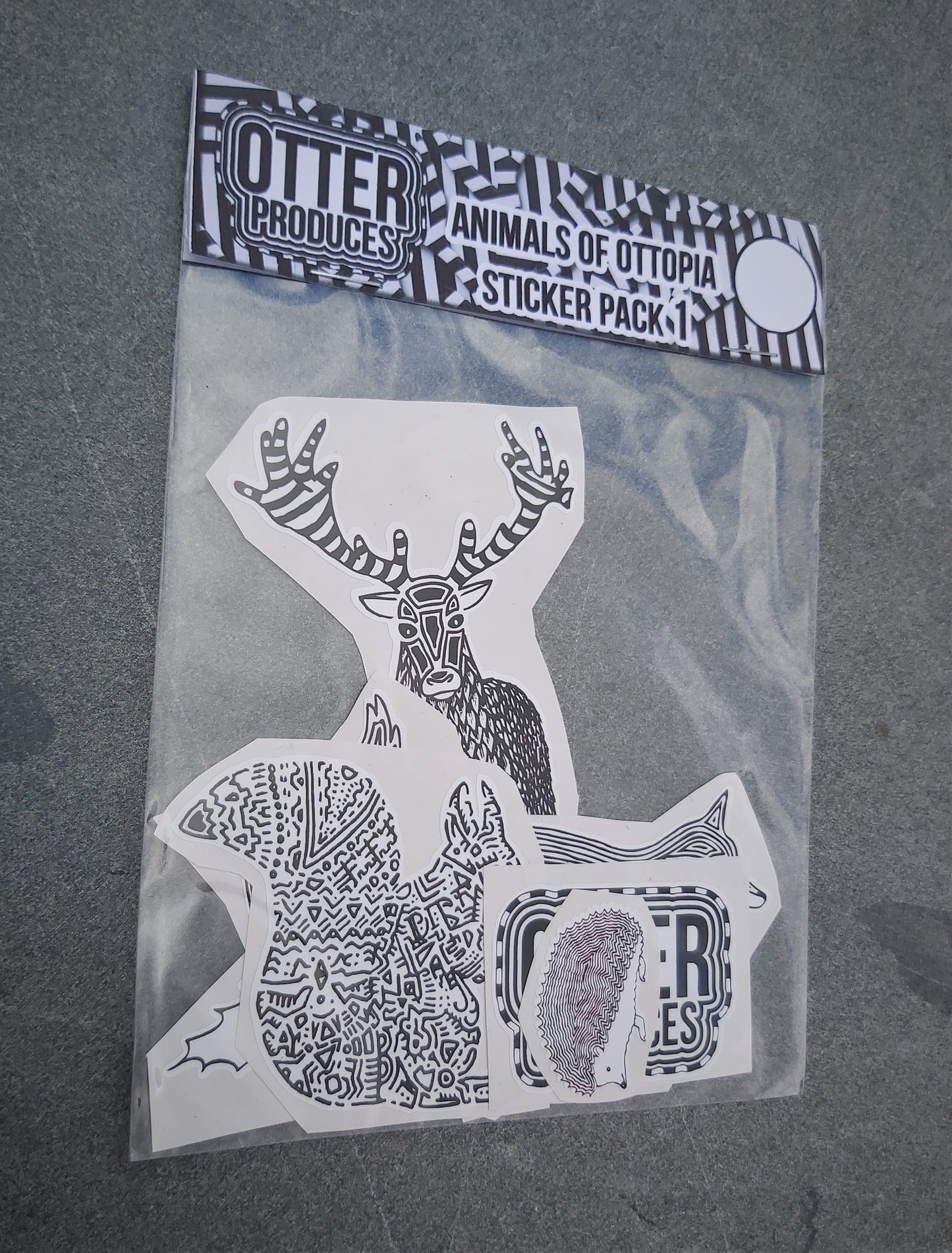 Animals of OTTOPIA Sticker Pack 1 - Waterproof, long-lasting stickers for indoor and outdoor use