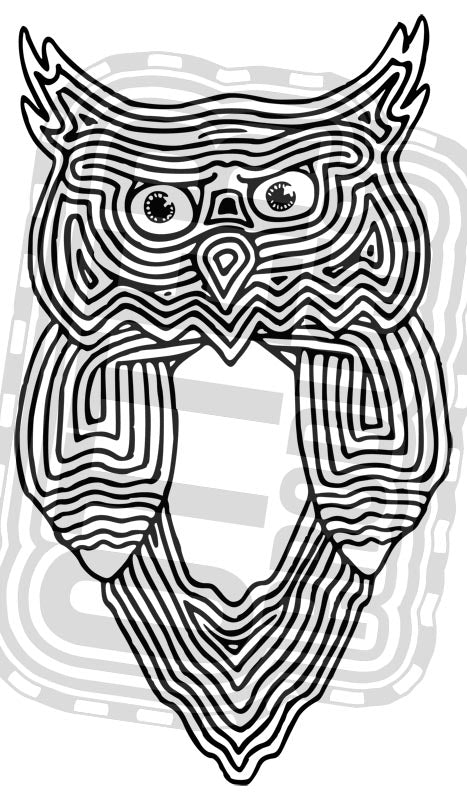 JudgementOWL Owl - White T-shirt Tee - Unisex Organic Clothing