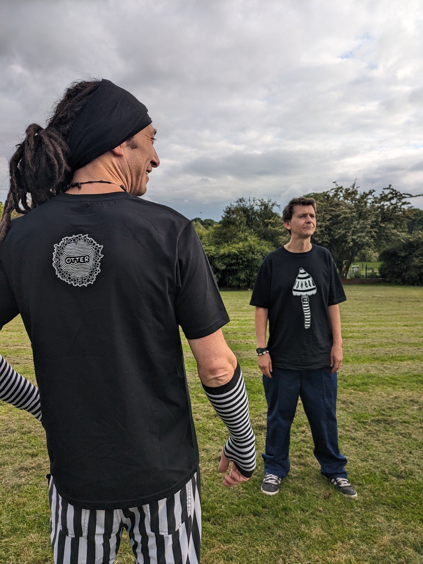 LIMITED RUN! Mushroom Black T-shirt Tee - Unisex Organic Cotton Clothing